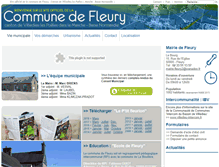 Tablet Screenshot of fleury-manche.fr
